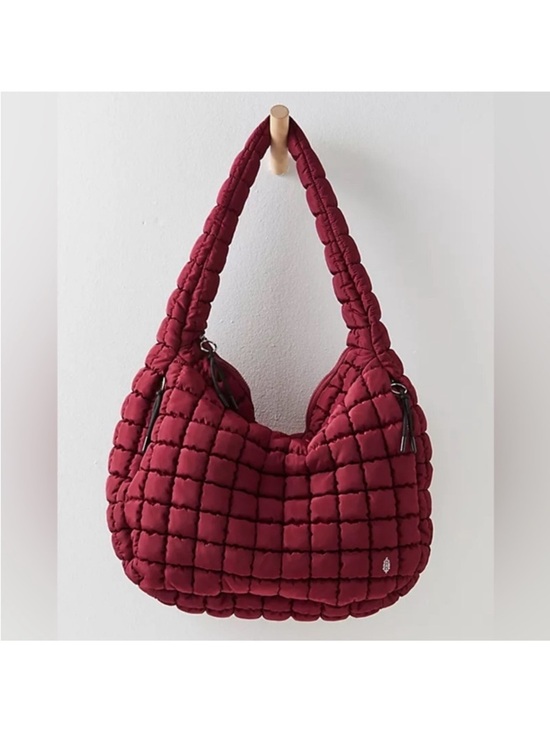 Free People Handbags - Free People FP Movement Quilted Carryall Tote- Mulberry